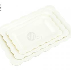 花邊長方餐盤(4、6PCS