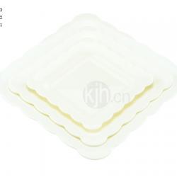 花邊正方餐盤(4、6PCS