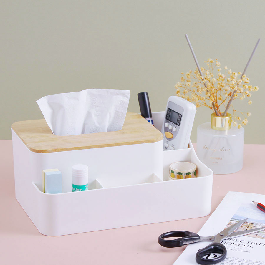 簡(jiǎn)約竹木多用收納紙巾