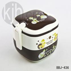 時(shí)尚大方形手提二層飯