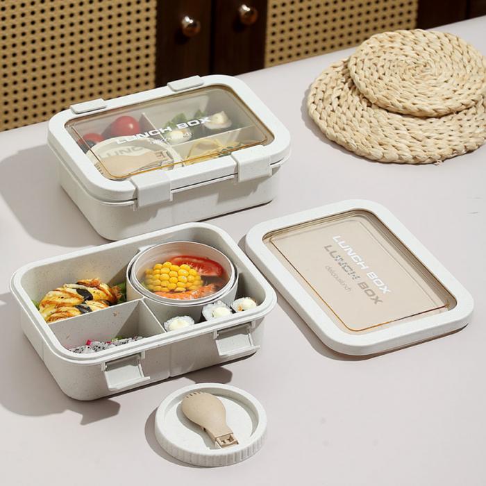 小麥款分格飯盒1250ml