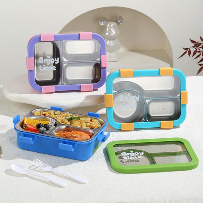 星樂(lè)便當(dāng)盒不銹鋼款 下單可選(三格700ml)/(